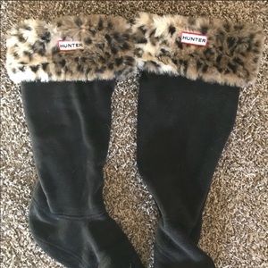Leopard Hunter Boot Socks M (sz 5-8)